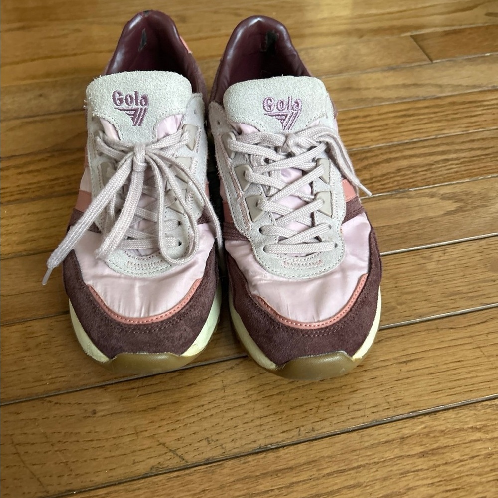 Gola Women's Pink and Brown Sneakers